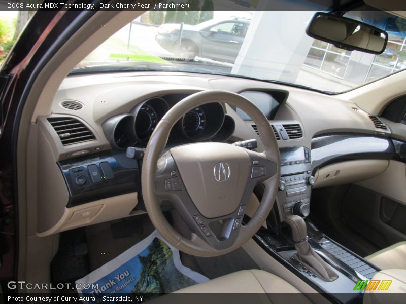 Dark Cherry Pearl / Parchment 2008 Acura MDX Technology