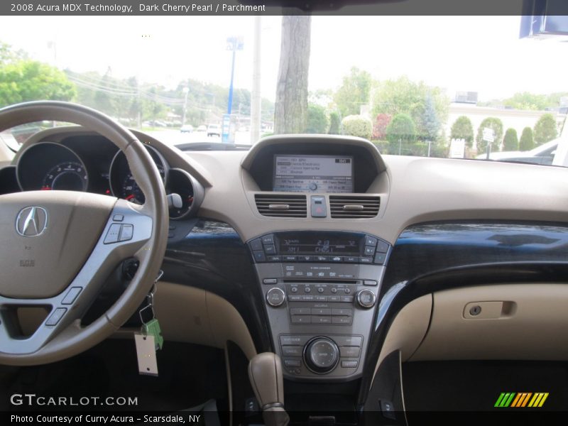 Dark Cherry Pearl / Parchment 2008 Acura MDX Technology