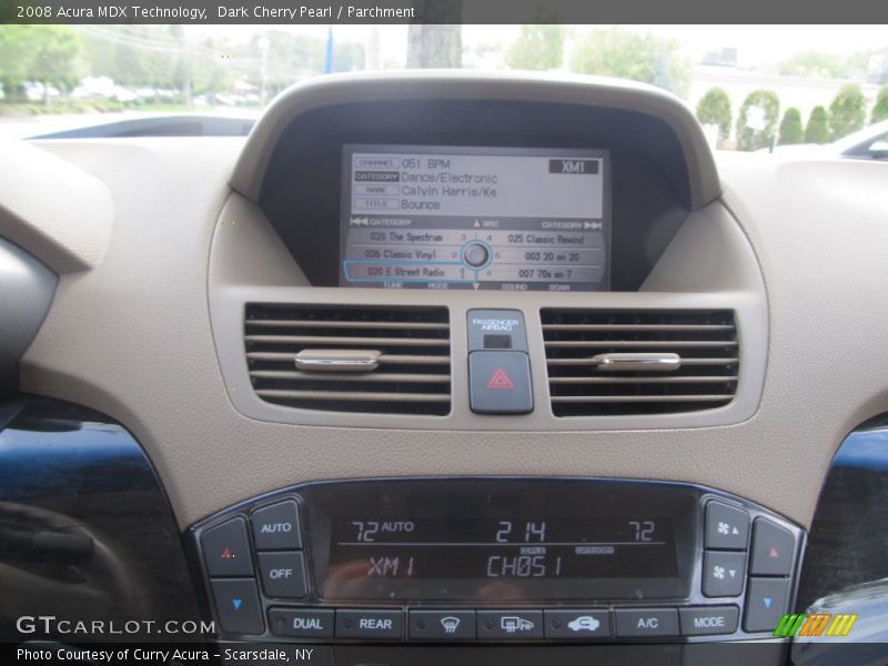 Dark Cherry Pearl / Parchment 2008 Acura MDX Technology