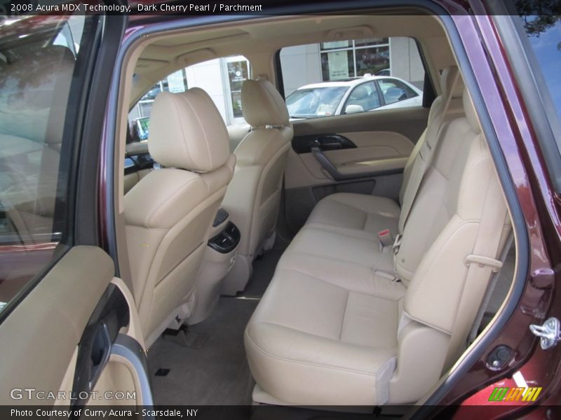 Dark Cherry Pearl / Parchment 2008 Acura MDX Technology