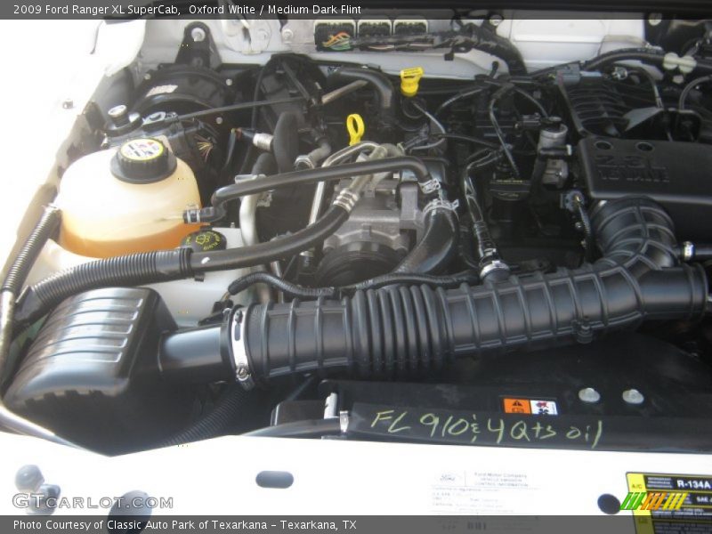 Oxford White / Medium Dark Flint 2009 Ford Ranger XL SuperCab