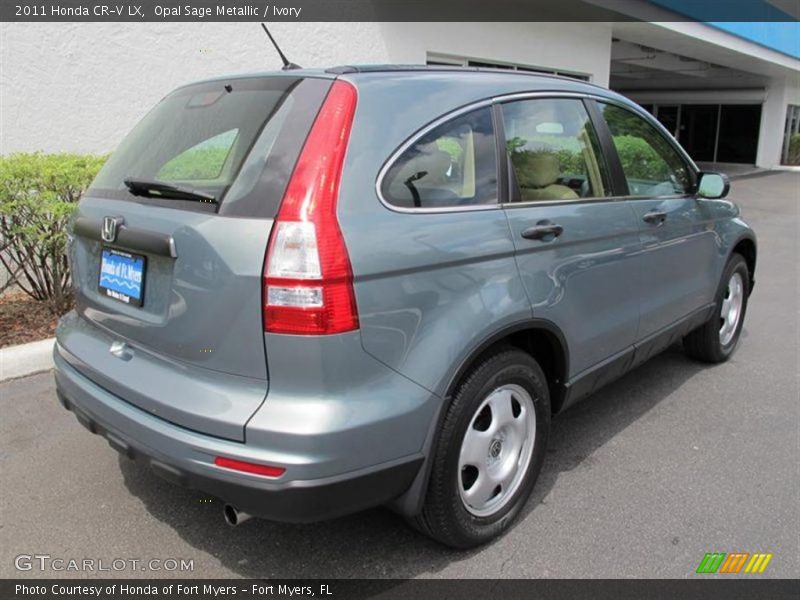 Opal Sage Metallic / Ivory 2011 Honda CR-V LX