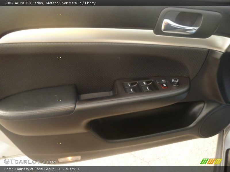 Meteor Silver Metallic / Ebony 2004 Acura TSX Sedan