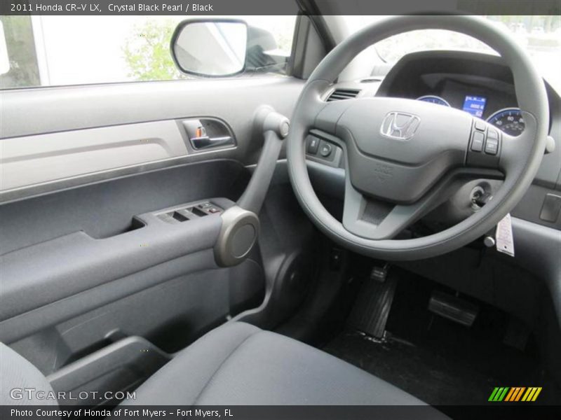 Crystal Black Pearl / Black 2011 Honda CR-V LX