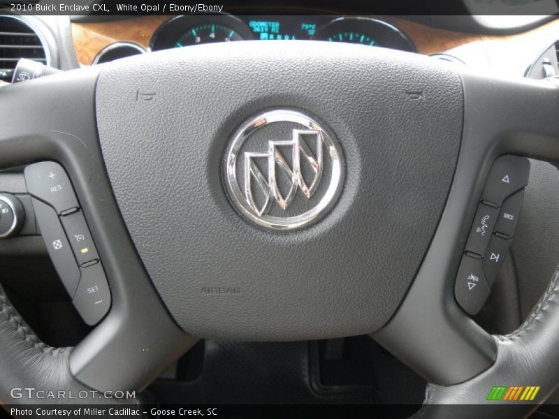 White Opal / Ebony/Ebony 2010 Buick Enclave CXL