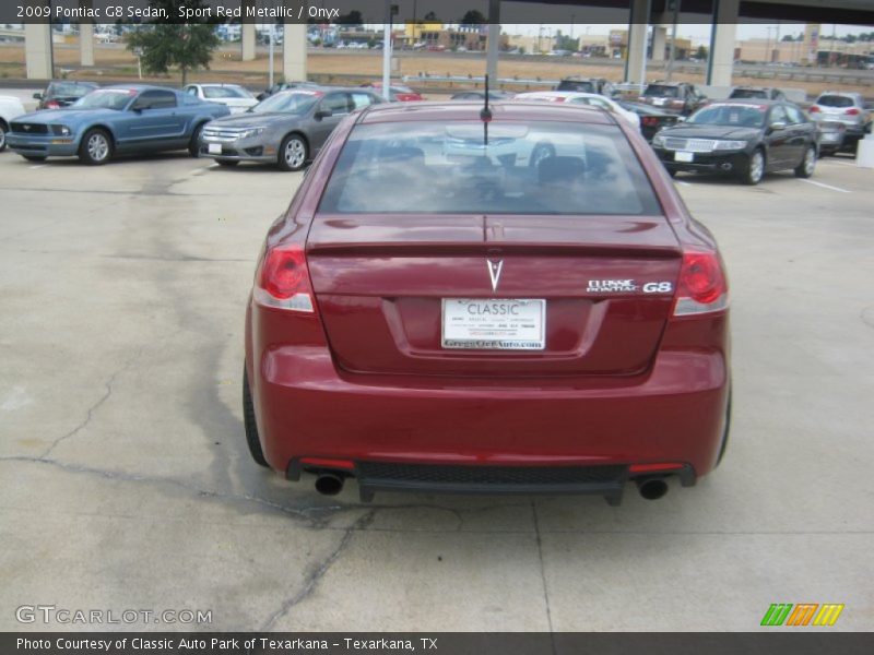 Sport Red Metallic / Onyx 2009 Pontiac G8 Sedan