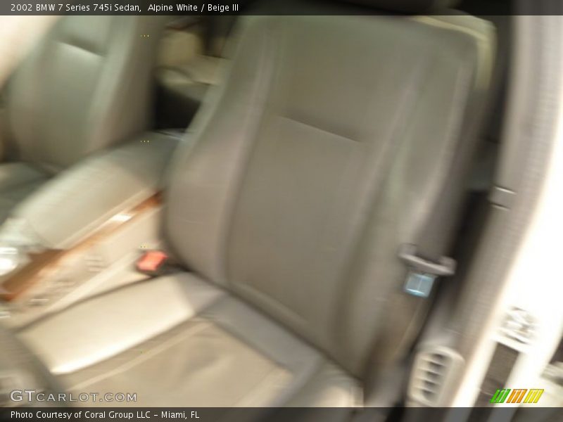 Alpine White / Beige III 2002 BMW 7 Series 745i Sedan