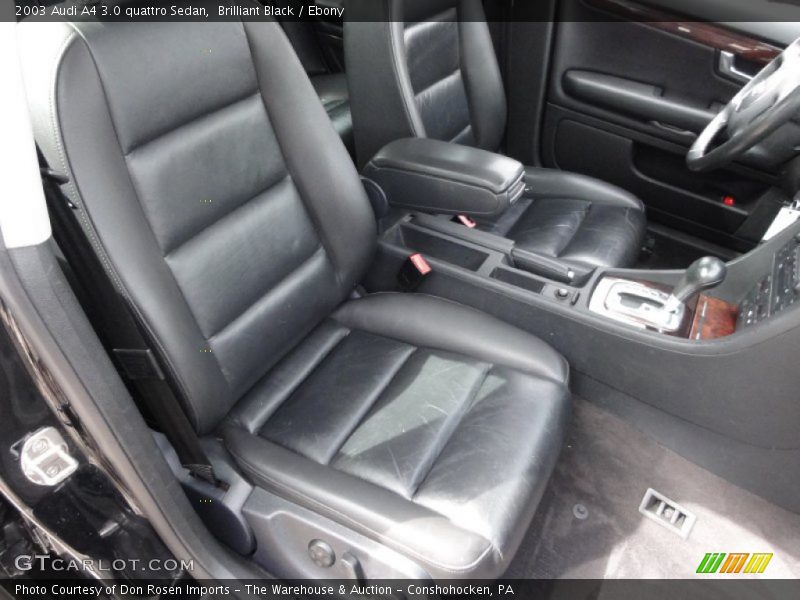 Brilliant Black / Ebony 2003 Audi A4 3.0 quattro Sedan