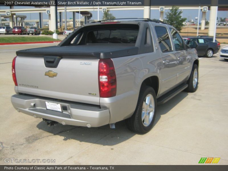 Silver Birch Metallic / Dark Titanium/Light Titanium 2007 Chevrolet Avalanche LTZ