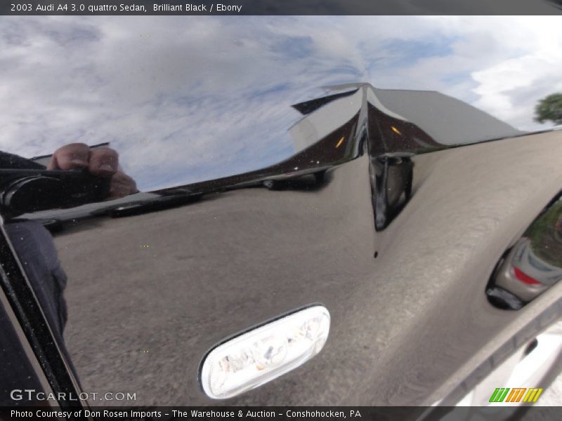 Brilliant Black / Ebony 2003 Audi A4 3.0 quattro Sedan