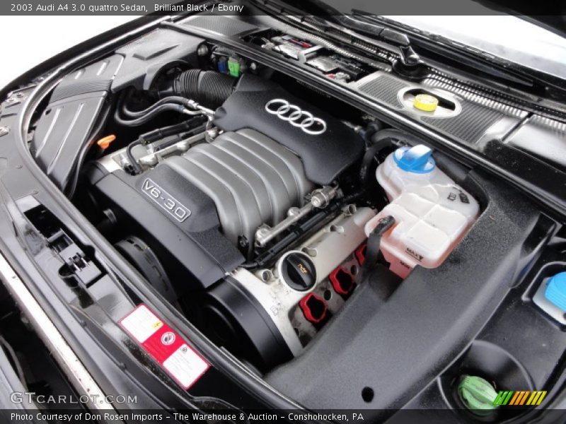 Brilliant Black / Ebony 2003 Audi A4 3.0 quattro Sedan