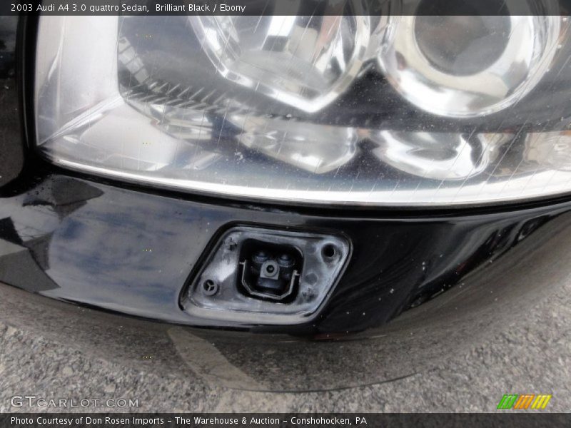 Brilliant Black / Ebony 2003 Audi A4 3.0 quattro Sedan