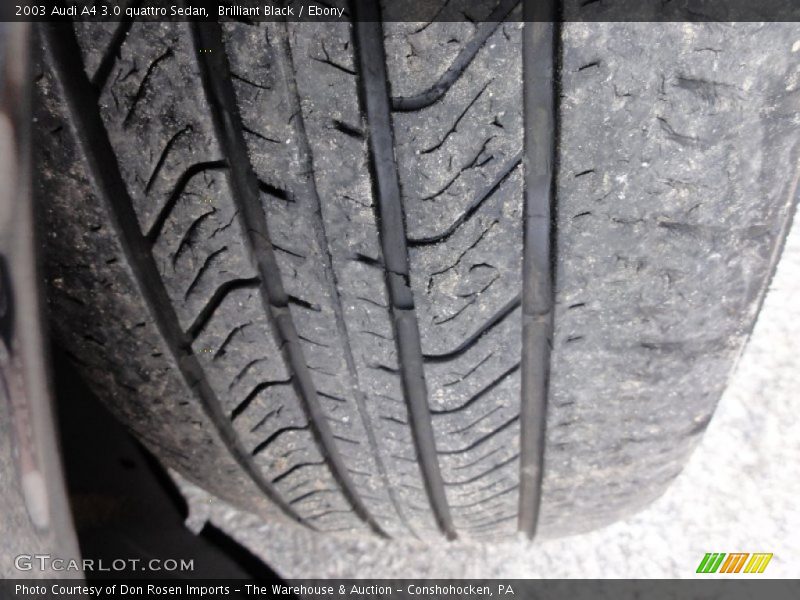 Brilliant Black / Ebony 2003 Audi A4 3.0 quattro Sedan