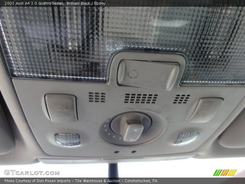 Brilliant Black / Ebony 2003 Audi A4 3.0 quattro Sedan