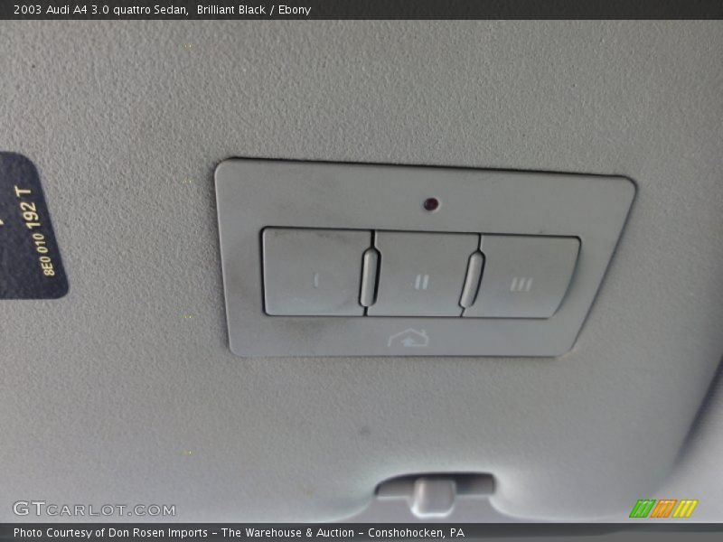 Brilliant Black / Ebony 2003 Audi A4 3.0 quattro Sedan
