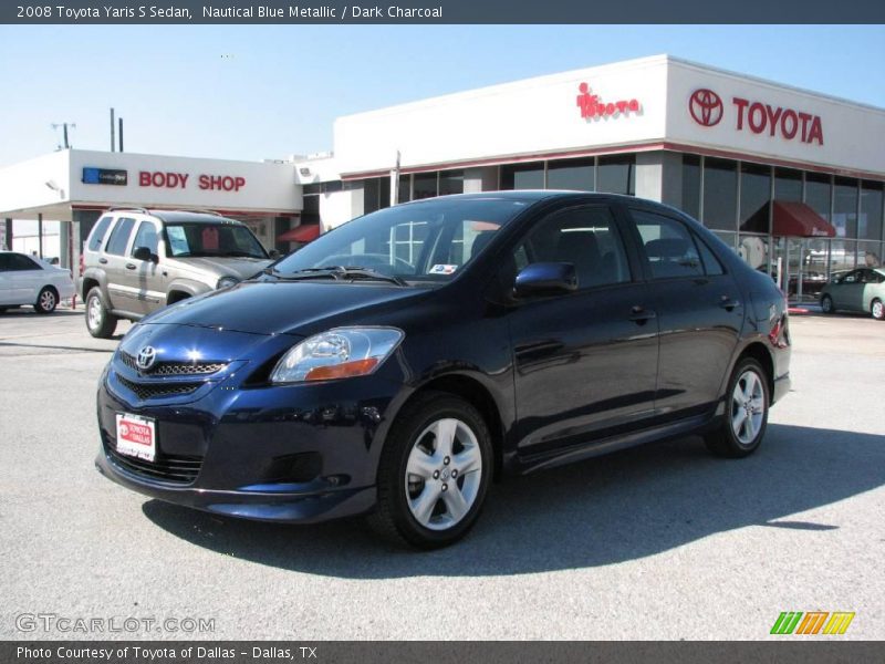 Nautical Blue Metallic / Dark Charcoal 2008 Toyota Yaris S Sedan