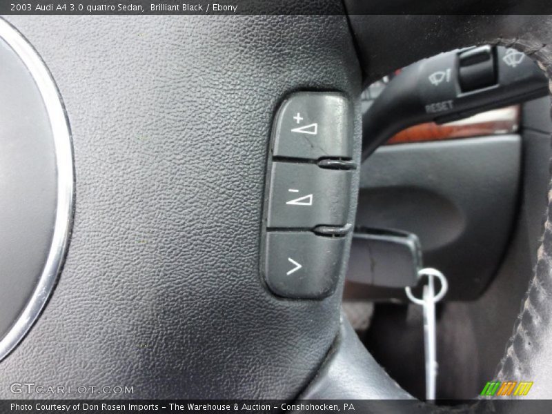 Brilliant Black / Ebony 2003 Audi A4 3.0 quattro Sedan