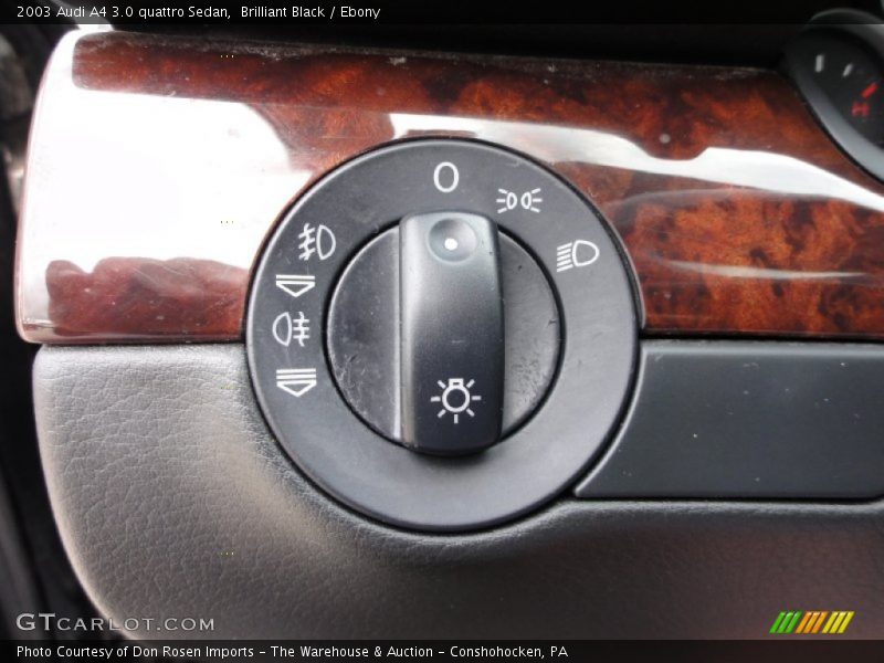 Brilliant Black / Ebony 2003 Audi A4 3.0 quattro Sedan