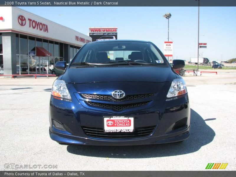 Nautical Blue Metallic / Dark Charcoal 2008 Toyota Yaris S Sedan