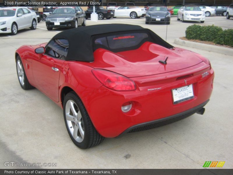 Aggressive Red / Ebony 2008 Pontiac Solstice Roadster