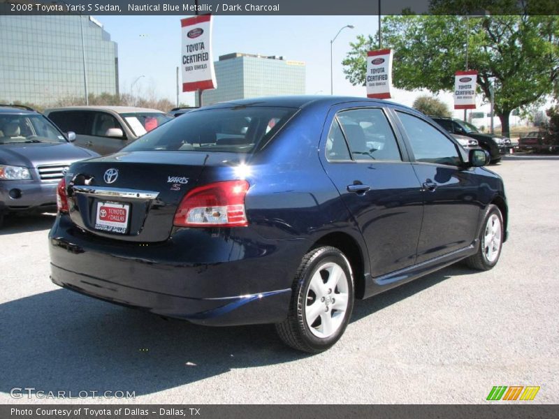 Nautical Blue Metallic / Dark Charcoal 2008 Toyota Yaris S Sedan