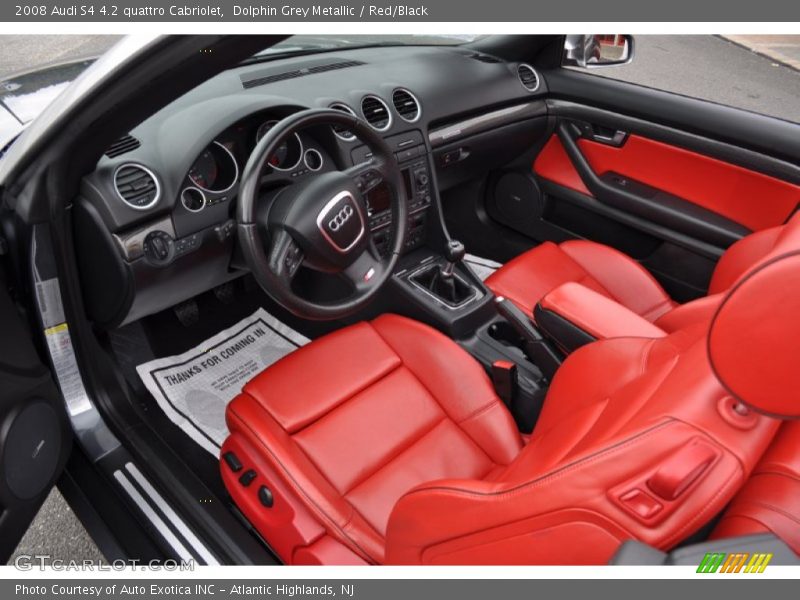 Red/Black Interior - 2008 S4 4.2 quattro Cabriolet 