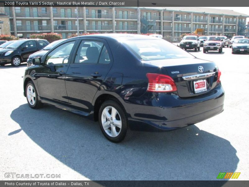 Nautical Blue Metallic / Dark Charcoal 2008 Toyota Yaris S Sedan