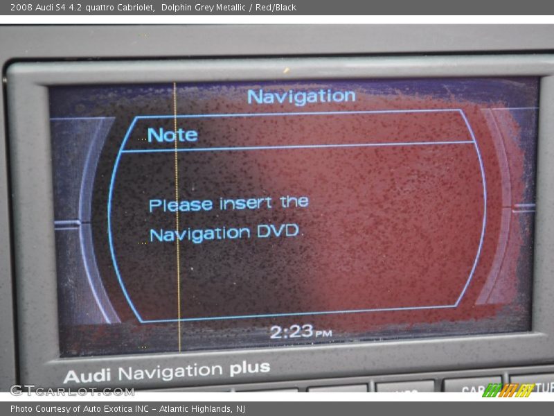 Navigation of 2008 S4 4.2 quattro Cabriolet