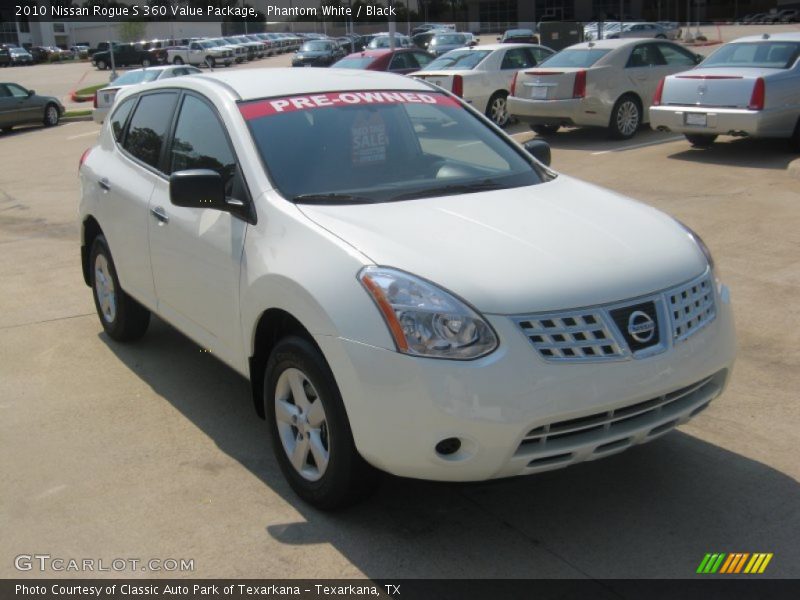 Phantom White / Black 2010 Nissan Rogue S 360 Value Package