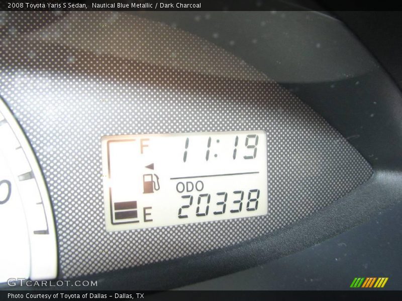 Nautical Blue Metallic / Dark Charcoal 2008 Toyota Yaris S Sedan
