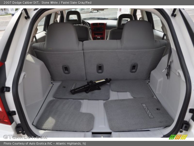 Stone White / Pastel Slate Gray/Red 2007 Dodge Caliber SXT