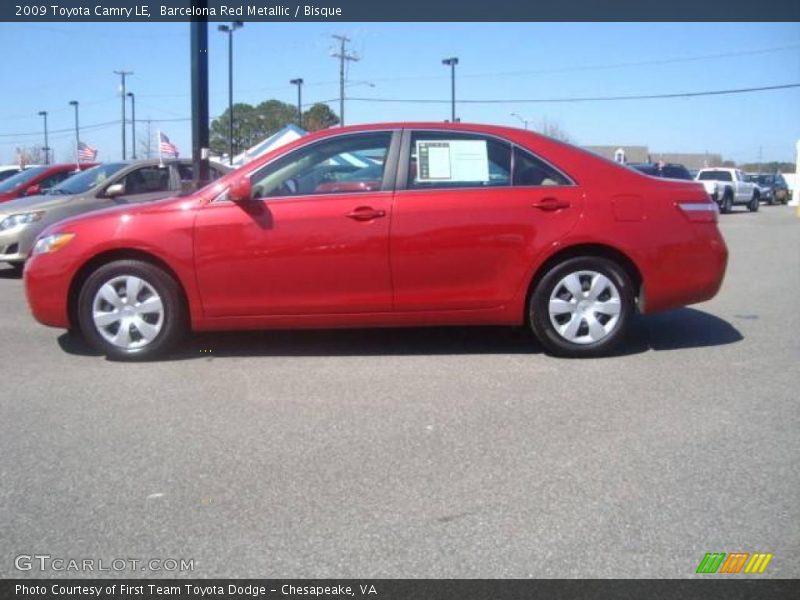 Barcelona Red Metallic / Bisque 2009 Toyota Camry LE
