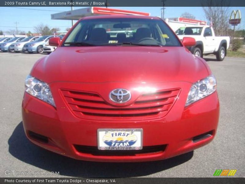 Barcelona Red Metallic / Bisque 2009 Toyota Camry LE