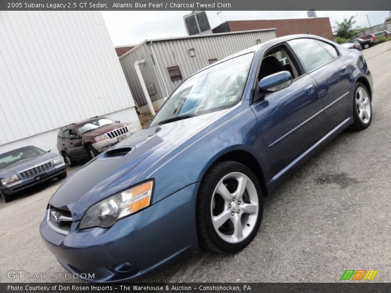 Atlantic Blue Pearl / Charcoal Tweed Cloth 2005 Subaru Legacy 2.5 GT Sedan