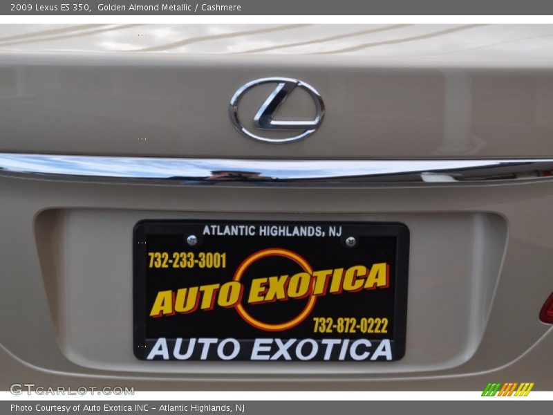 Golden Almond Metallic / Cashmere 2009 Lexus ES 350