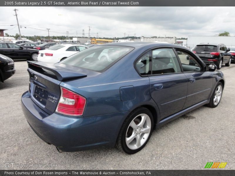 Atlantic Blue Pearl / Charcoal Tweed Cloth 2005 Subaru Legacy 2.5 GT Sedan