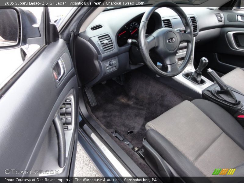  2005 Legacy 2.5 GT Sedan Charcoal Tweed Cloth Interior