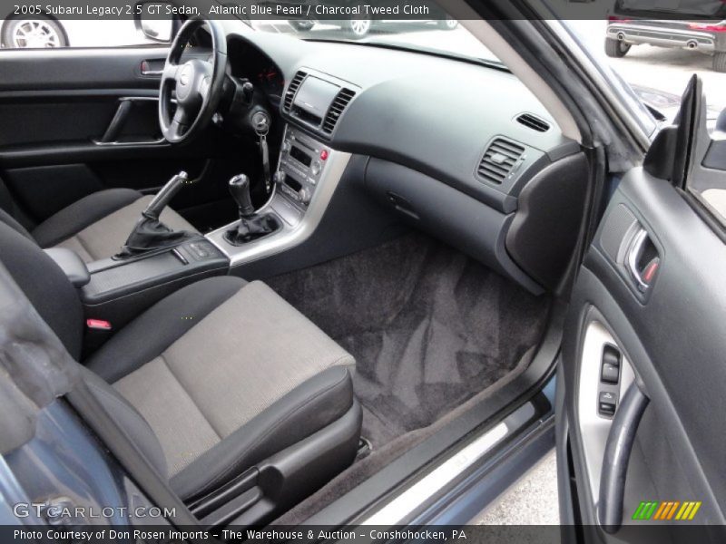 Atlantic Blue Pearl / Charcoal Tweed Cloth 2005 Subaru Legacy 2.5 GT Sedan