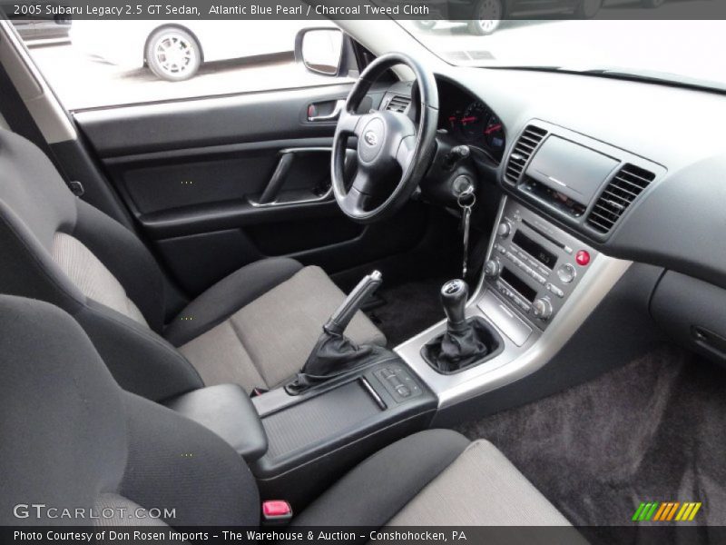  2005 Legacy 2.5 GT Sedan Charcoal Tweed Cloth Interior