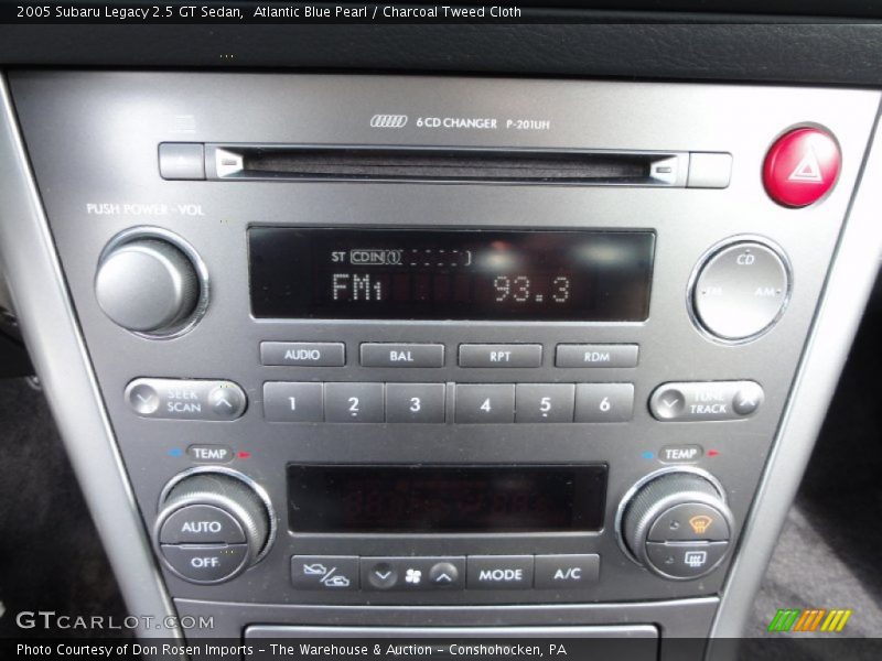 Audio System of 2005 Legacy 2.5 GT Sedan