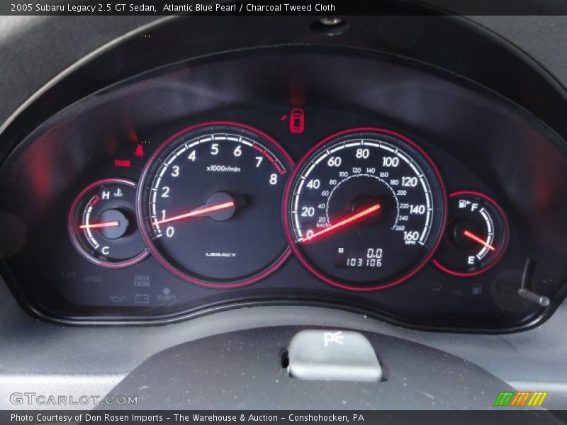  2005 Legacy 2.5 GT Sedan 2.5 GT Sedan Gauges