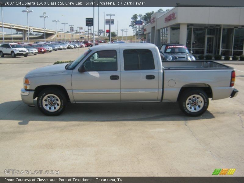 Silver Birch Metallic / Dark Pewter 2007 GMC Sierra 1500 Classic SL Crew Cab