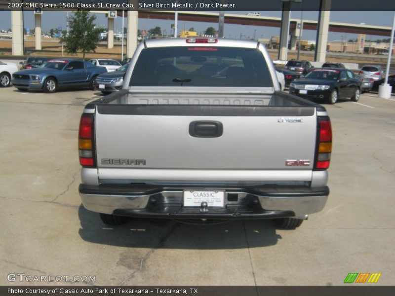 Silver Birch Metallic / Dark Pewter 2007 GMC Sierra 1500 Classic SL Crew Cab