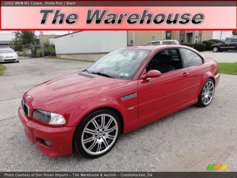 Imola Red / Black 2002 BMW M3 Coupe