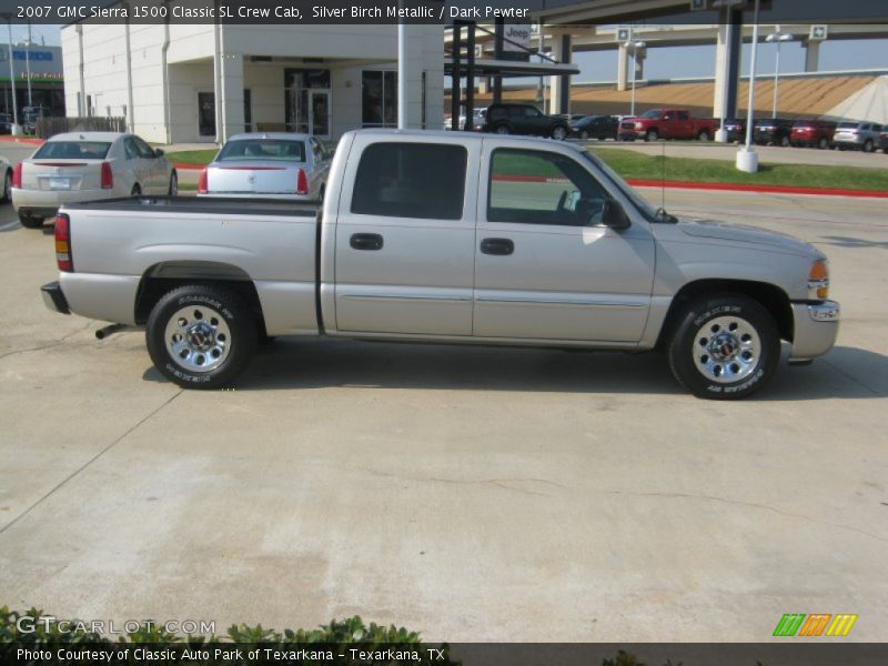 Silver Birch Metallic / Dark Pewter 2007 GMC Sierra 1500 Classic SL Crew Cab