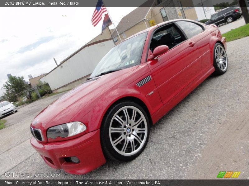 Imola Red / Black 2002 BMW M3 Coupe