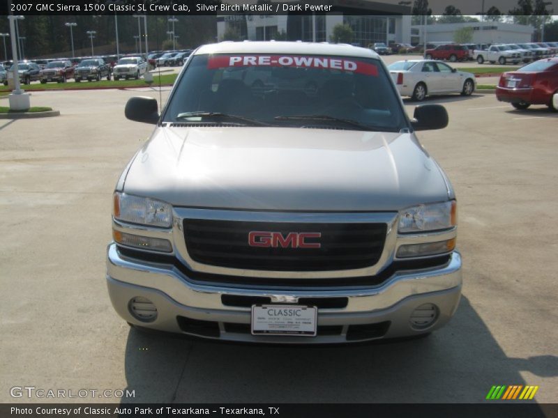 Silver Birch Metallic / Dark Pewter 2007 GMC Sierra 1500 Classic SL Crew Cab