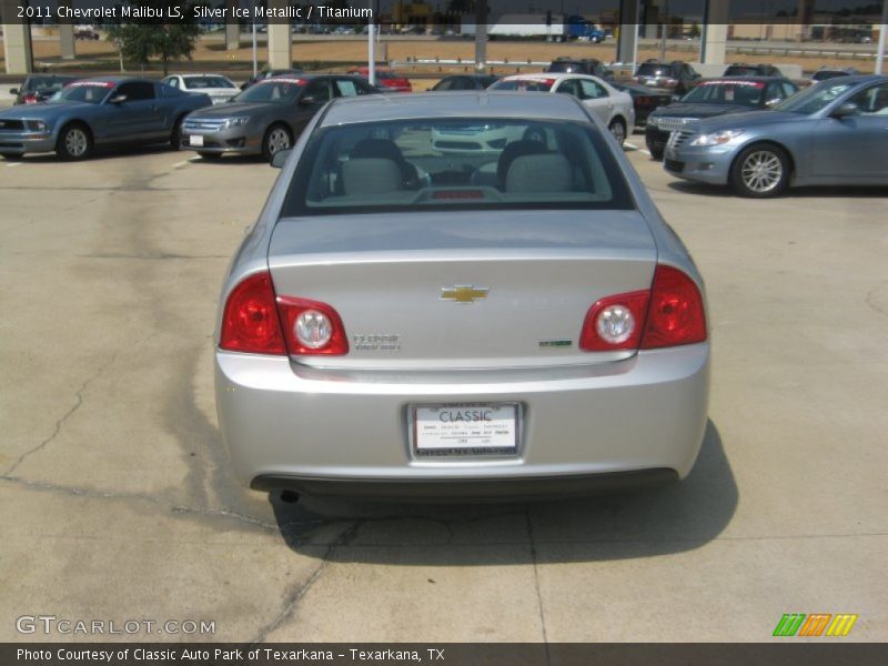 Silver Ice Metallic / Titanium 2011 Chevrolet Malibu LS
