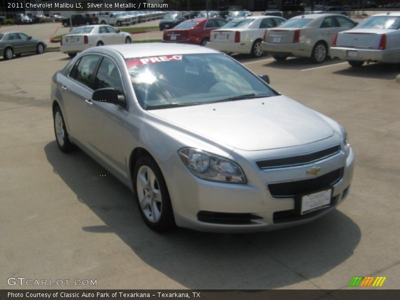 Silver Ice Metallic / Titanium 2011 Chevrolet Malibu LS