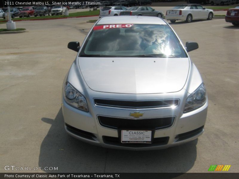 Silver Ice Metallic / Titanium 2011 Chevrolet Malibu LS